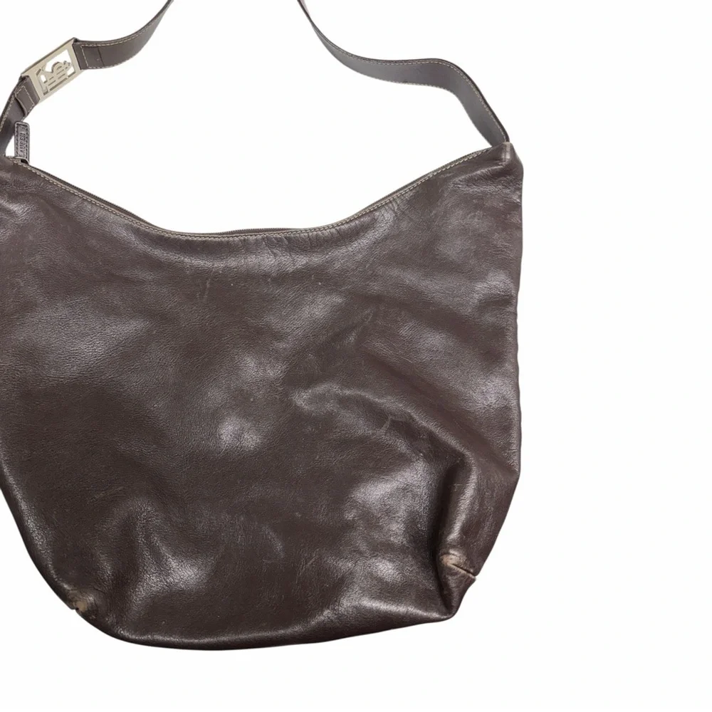 Ralph Lauren Dark Brown Leather Hobo Bag
